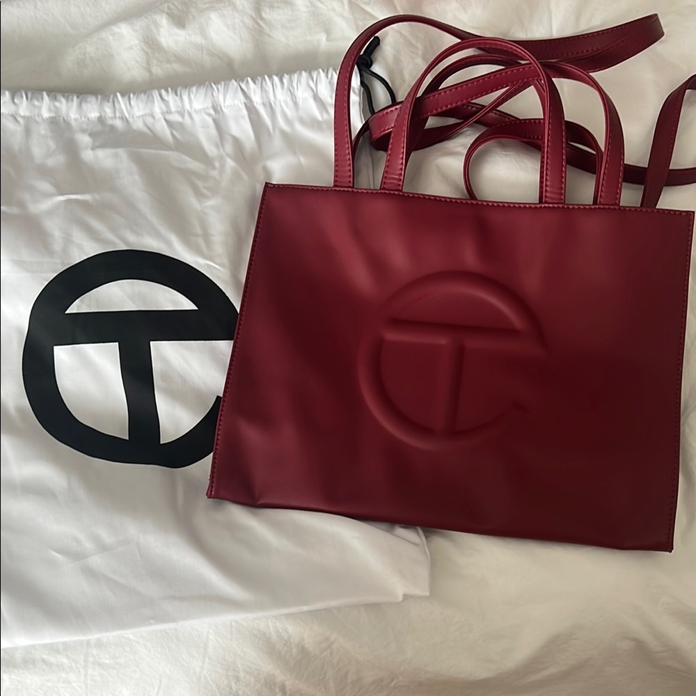 Telfar Medium Oxblood Tote Bag